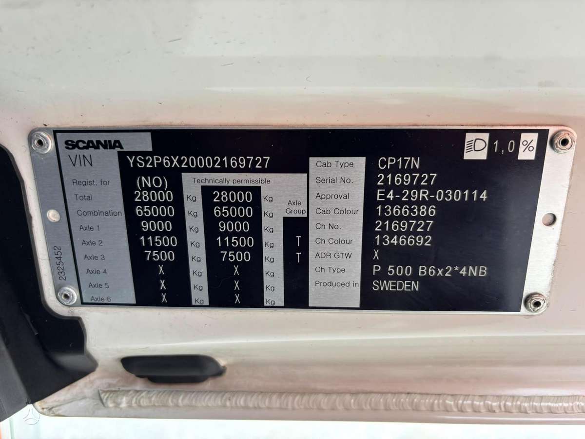 Scania P 500 6x2*4, container trucks
