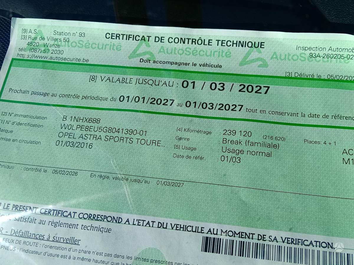 Opel Astra, 1.4 l., Универсал