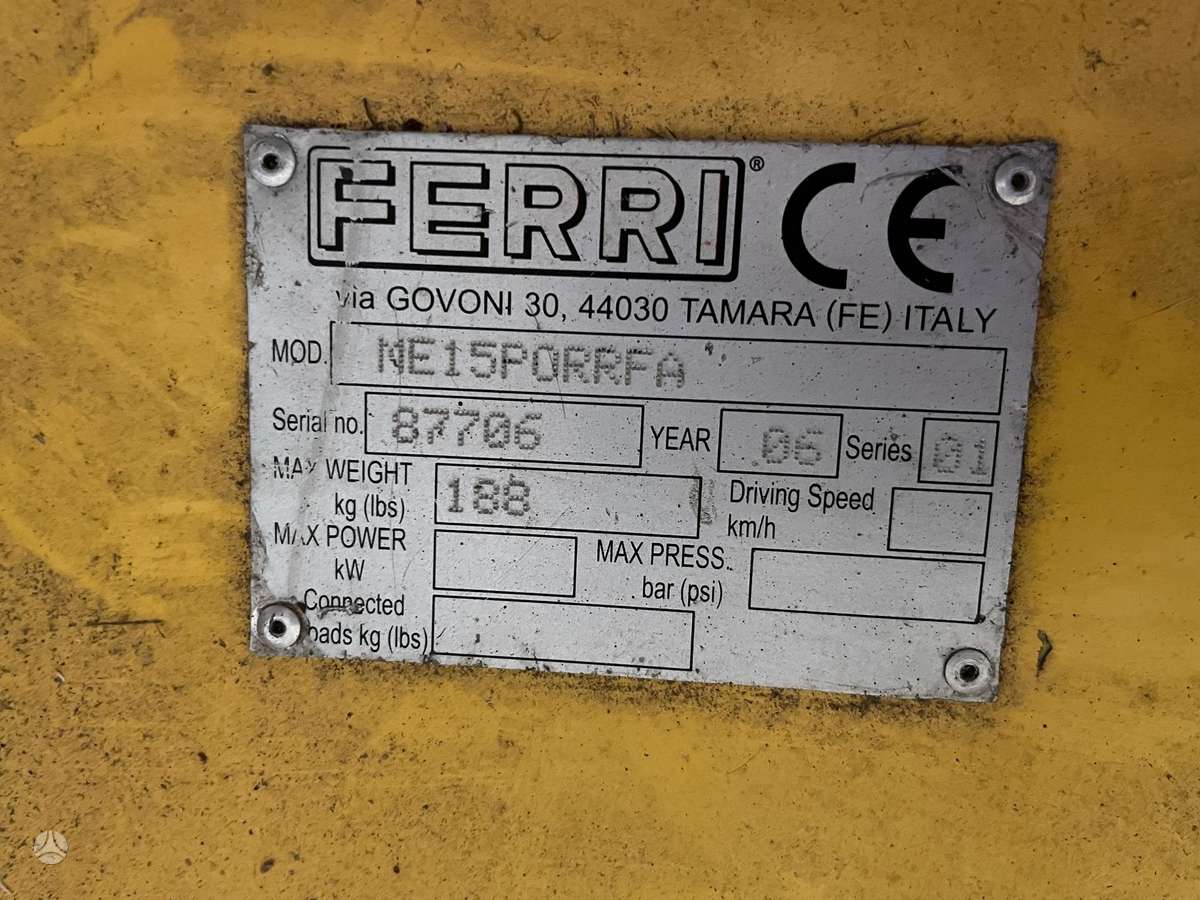 FERRI NE15, hay mowers / conditioners