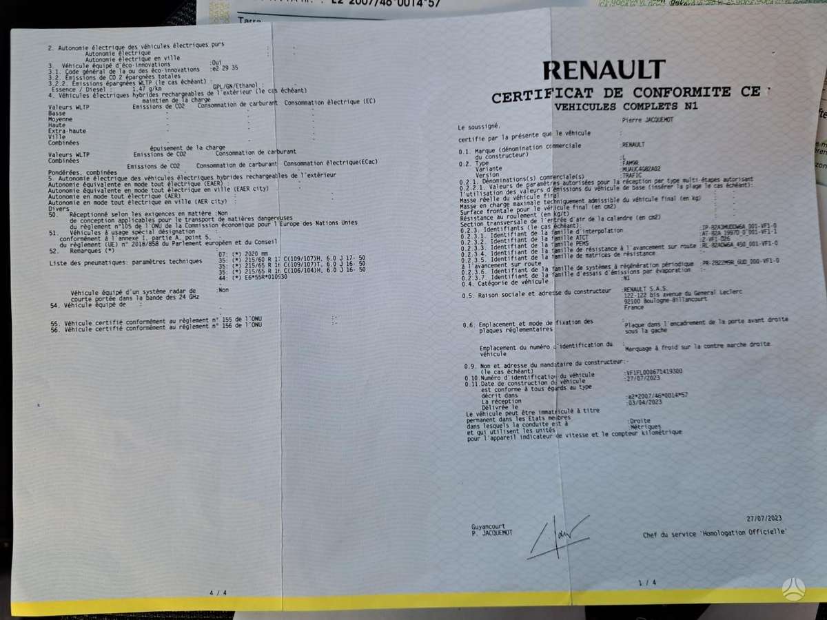 Renault Trafic, 2.0 l., cargo van