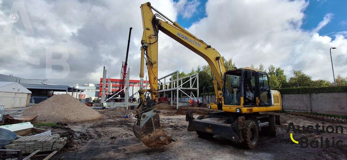 Komatsu PW160-7E0, ekskavatoriai