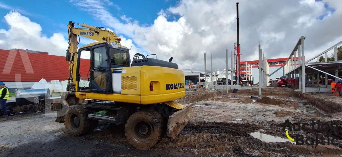 Komatsu PW160-7E0, ekskavatoriai