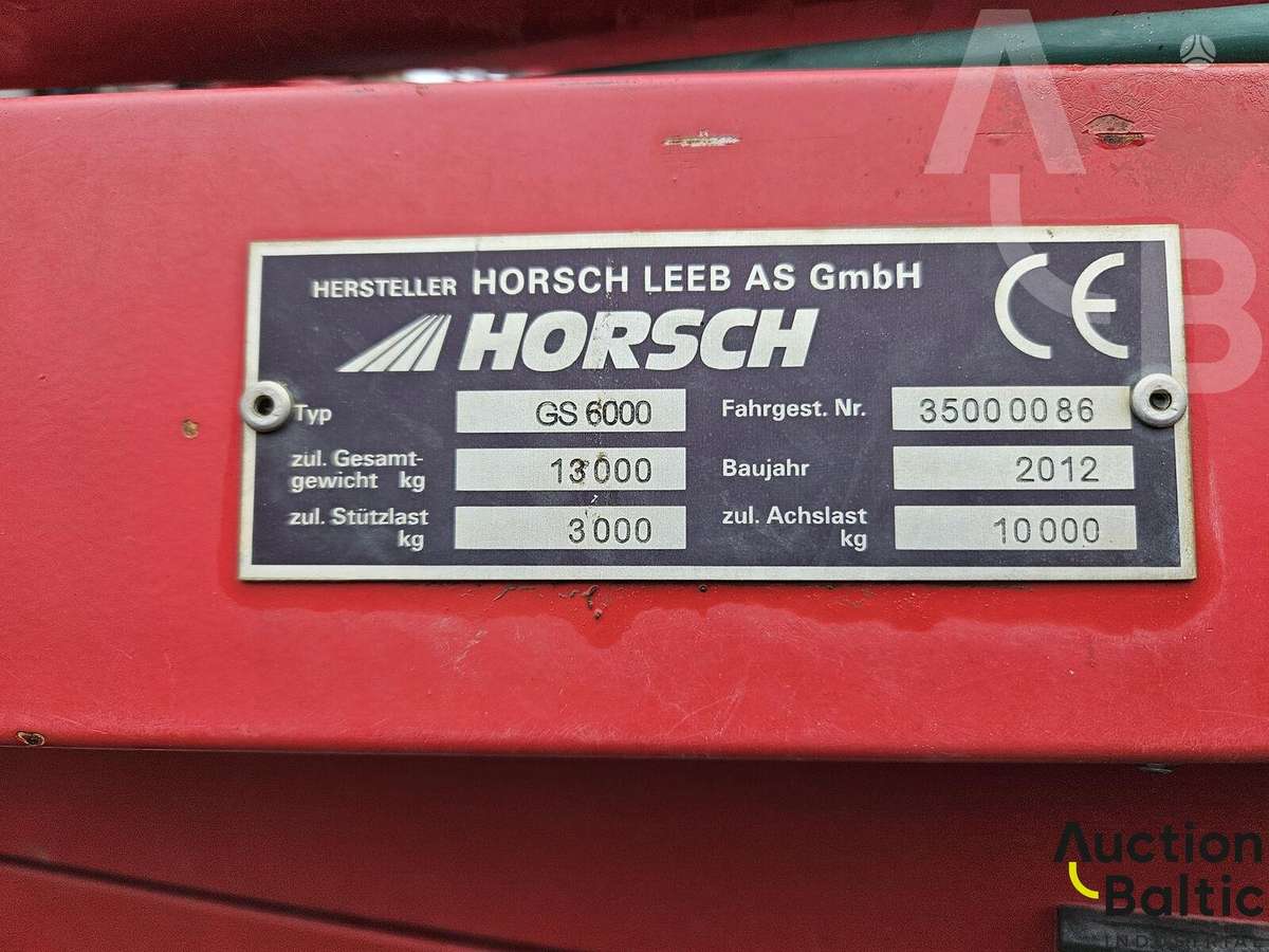Horsch Leeb GS 6000, purkštuvai
