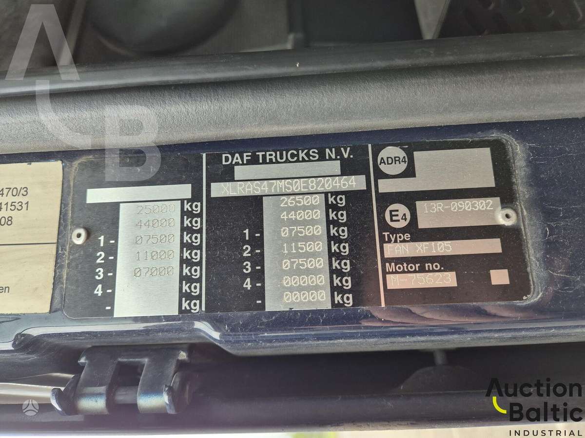 DAF XF105.460T, самосвалы