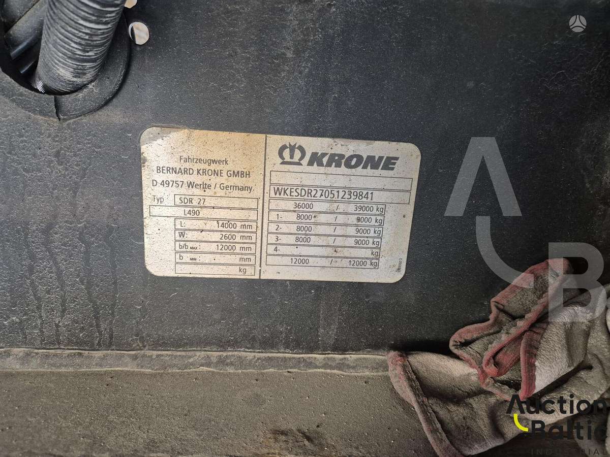 Krone SDR 27, užuolaidinės / tentinės
