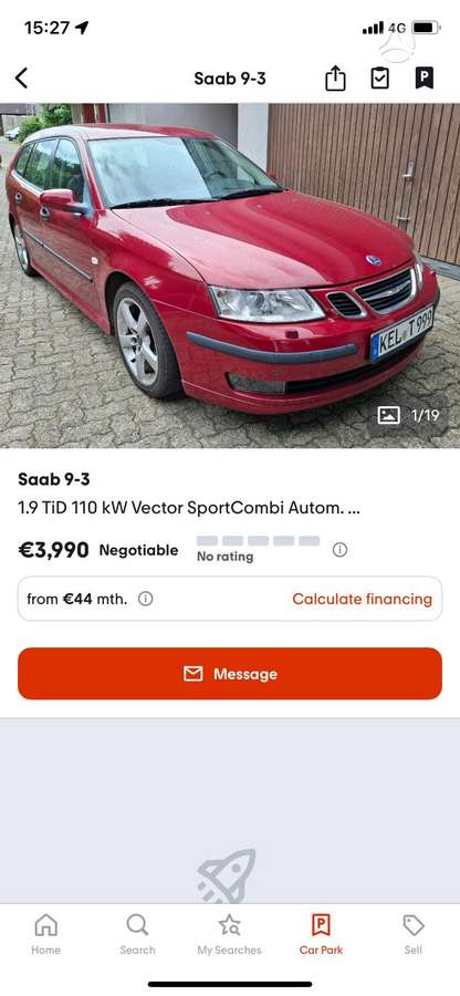 Saab 9-3, 1.9 l., Универсал