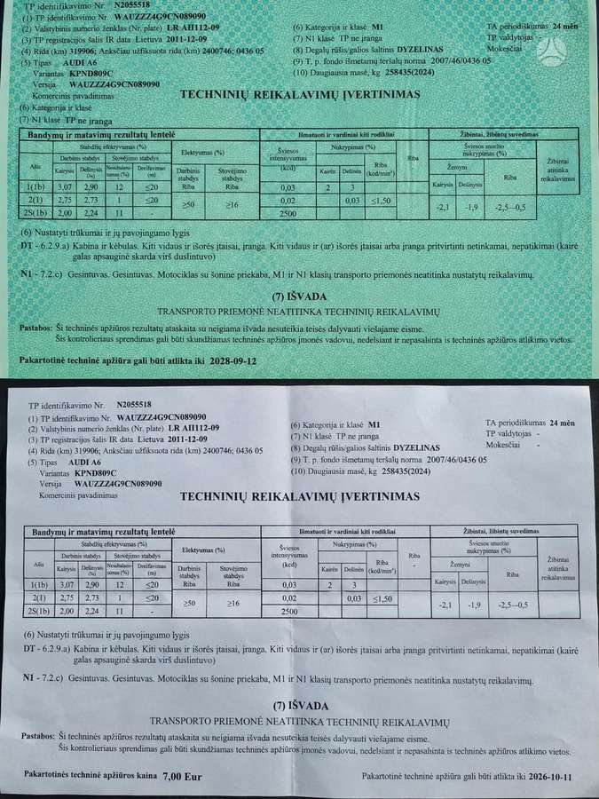 Audi A6, 3.0 l., universalas
