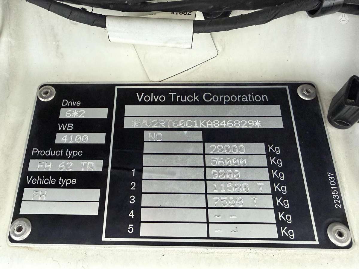 Volvo FH540, шасси