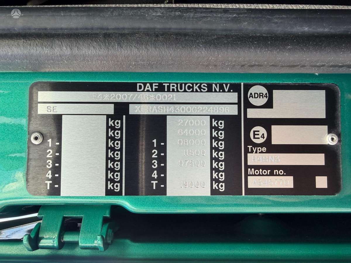DAF XF530, шасси
