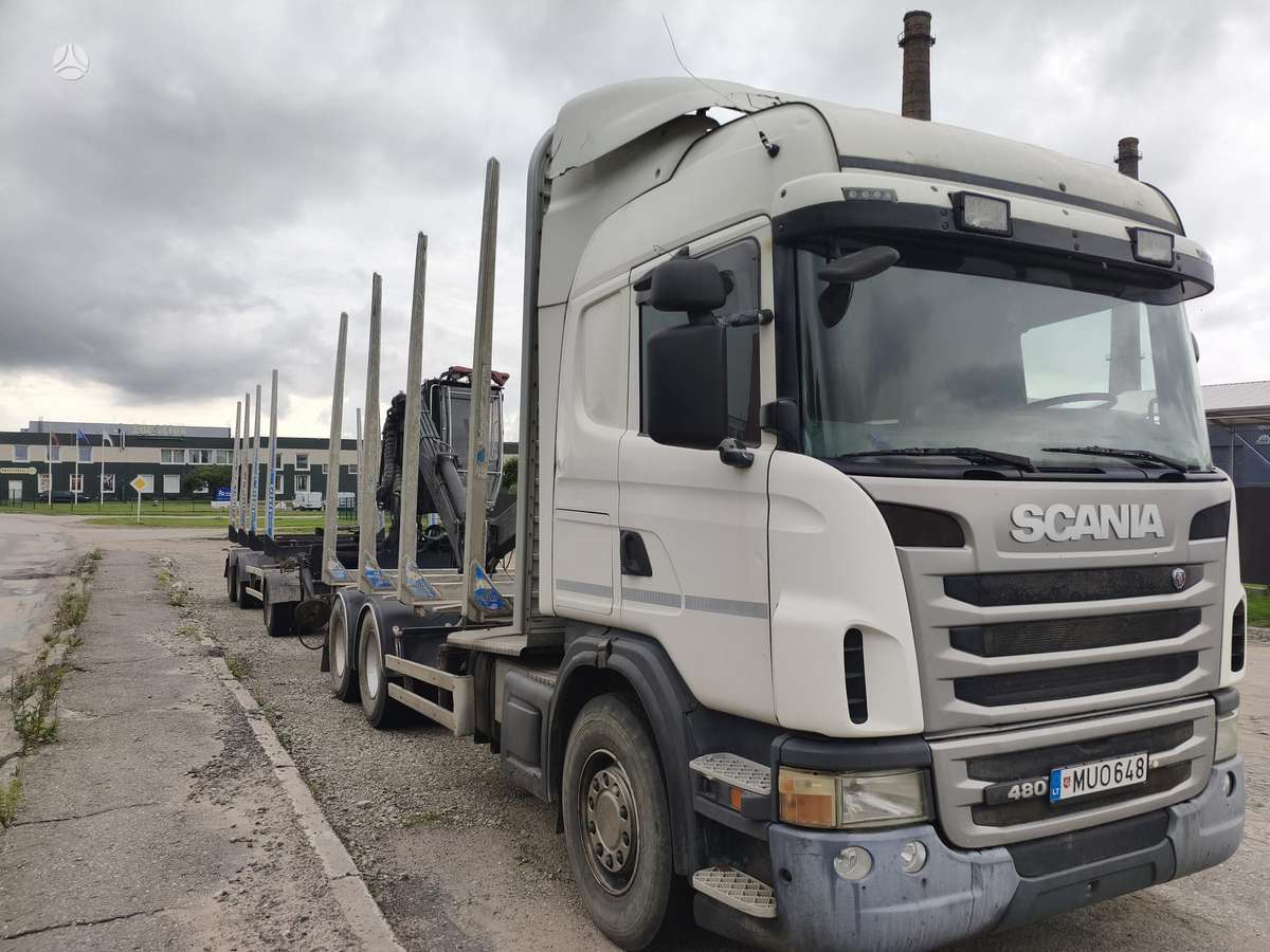 Scania R480, timber trucks