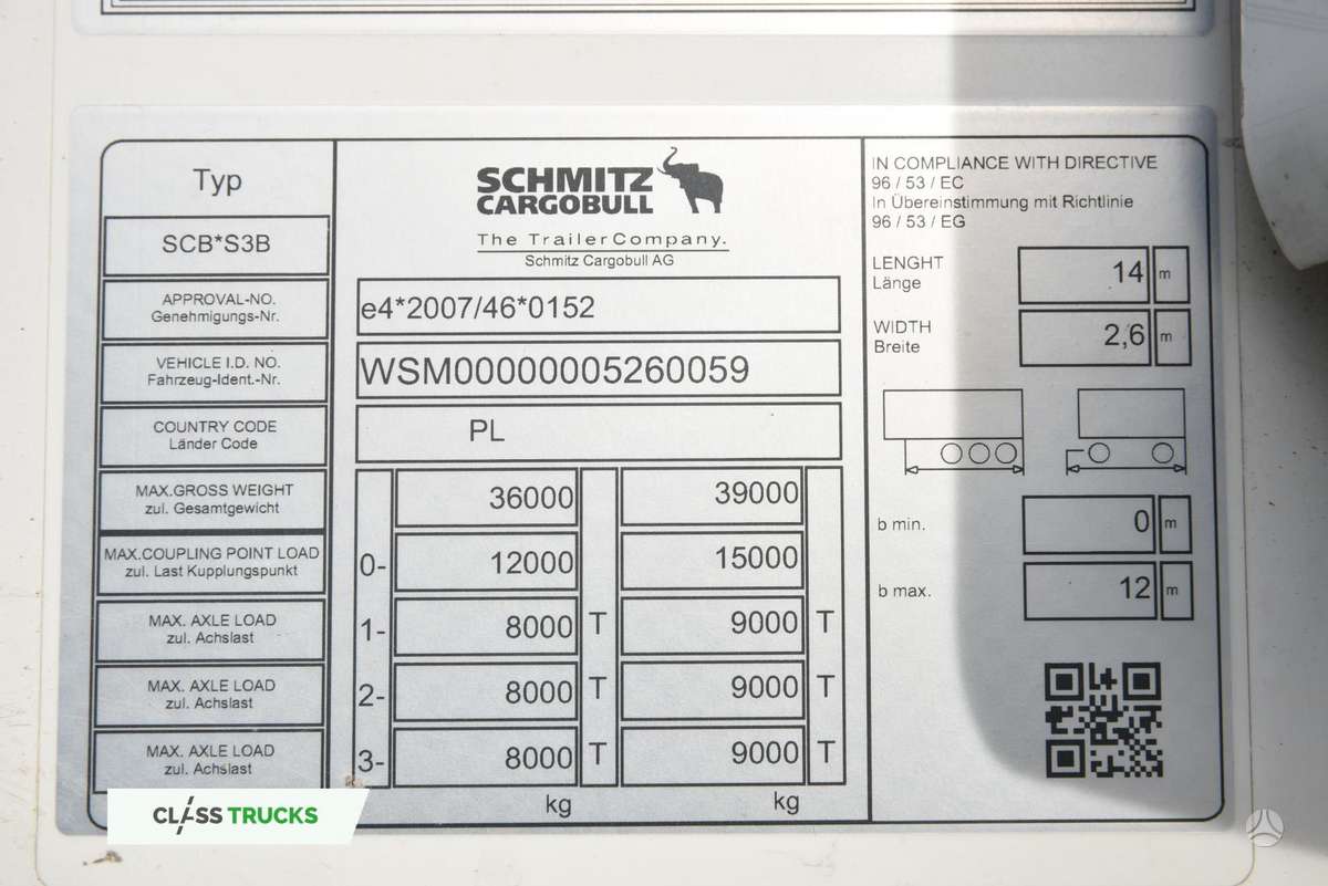 Schmitz SKO Double Deck FP60 SLXi 300, refrižerātori