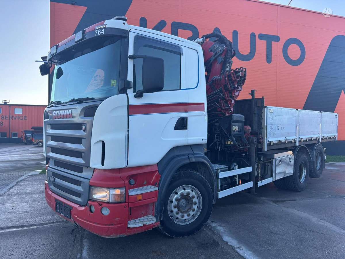 Scania R 420 6x2, dumpers with crane