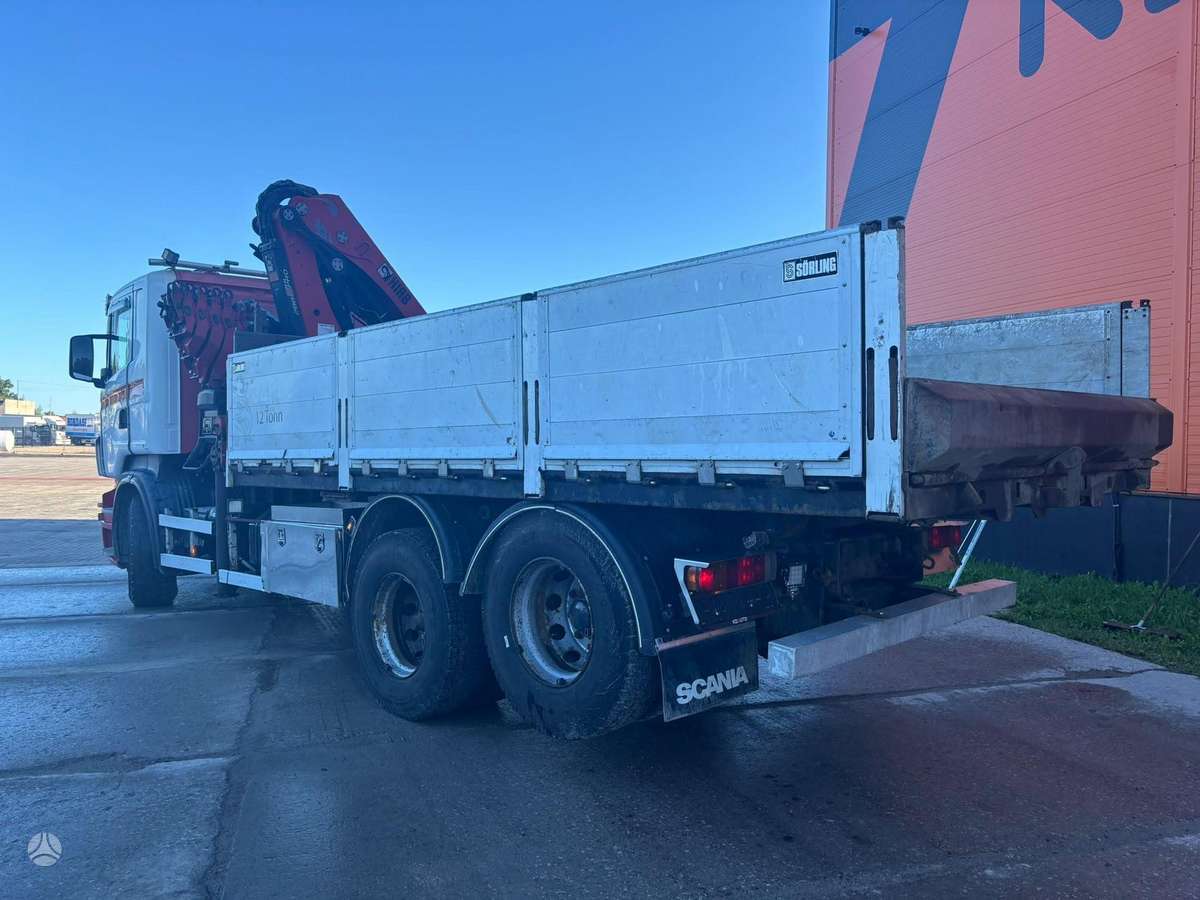 Scania R 420 6x2, самосвалы с краном