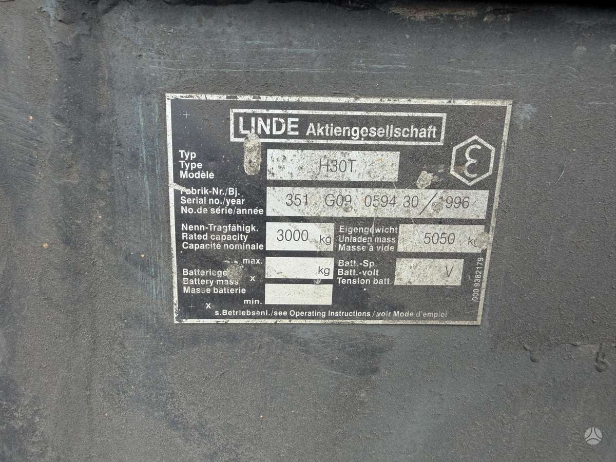 Linde H30T, вилочные погрузчики