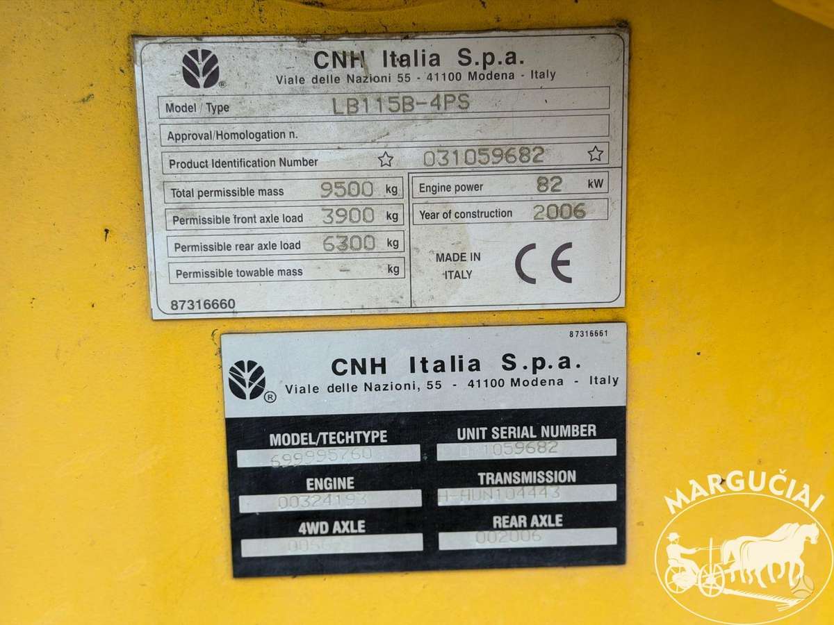 New Holland LB 115.B, excavator