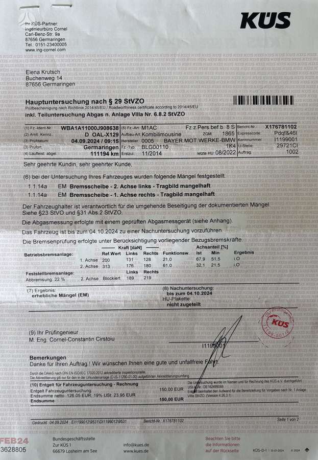 BMW 116, 1.6 l., hatchback