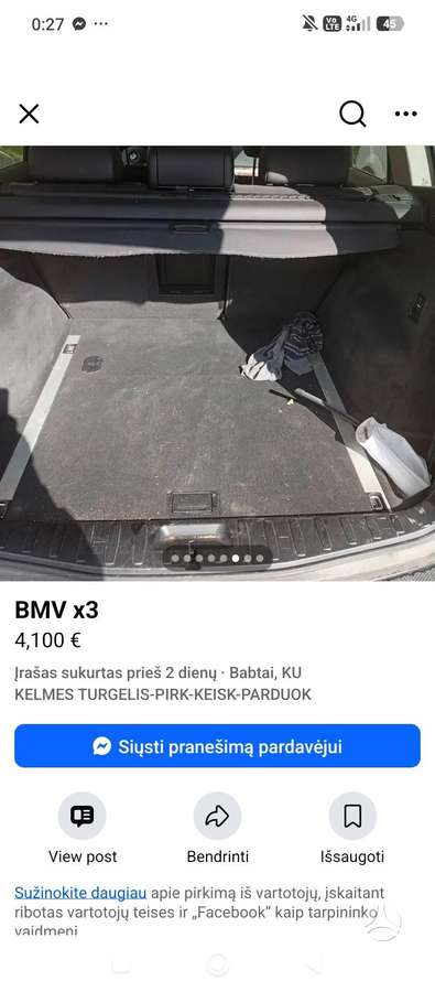 BMW X3, 3.0 l., off-road / crossover