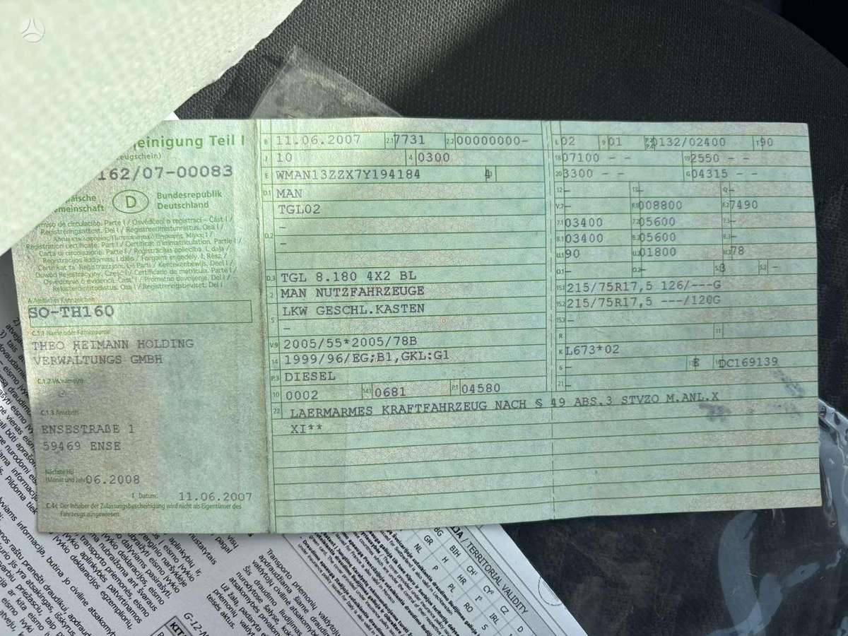 MAN 8.180, pašizgāzēji