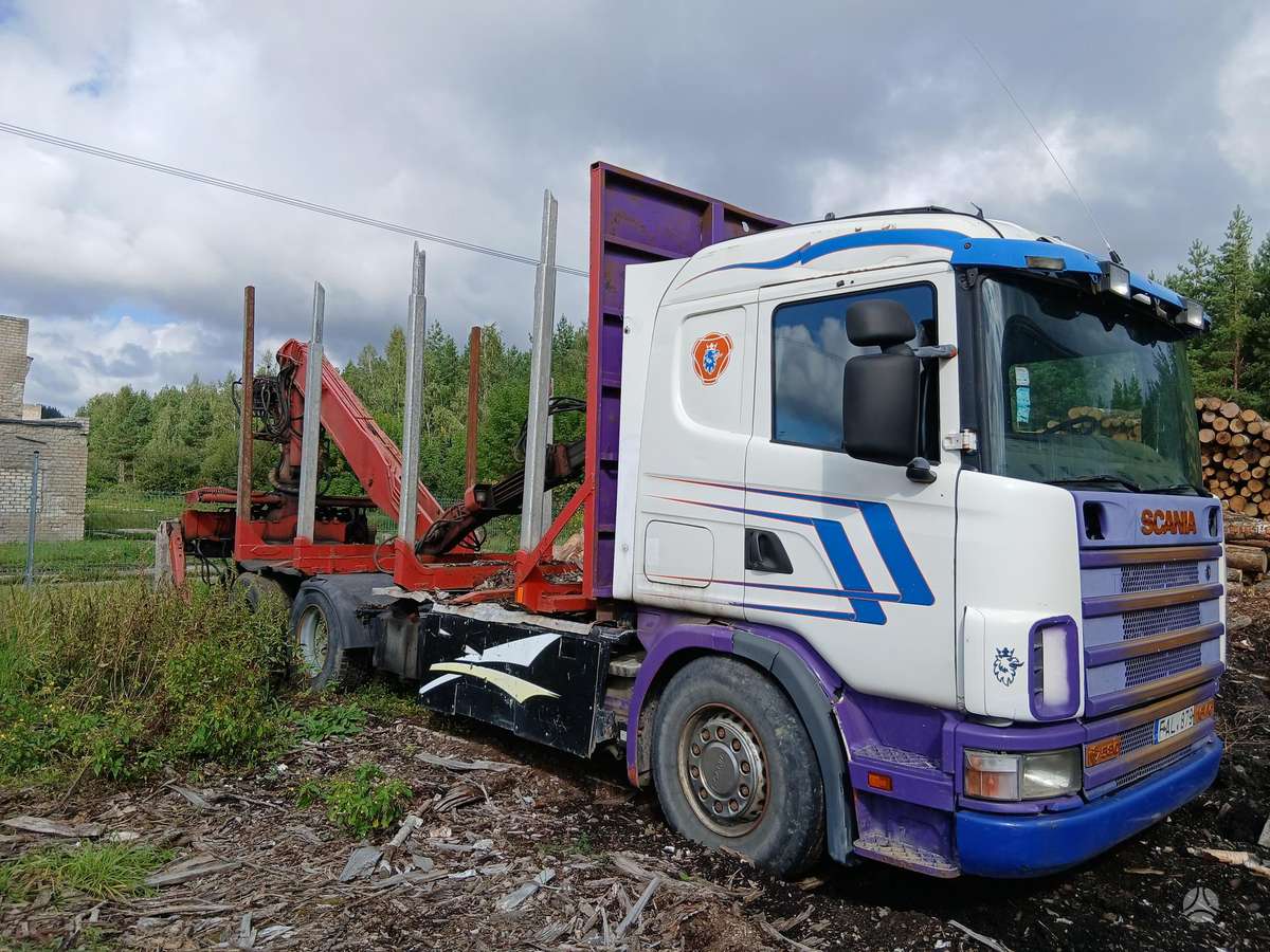 Scania 580 - V8, timber trucks