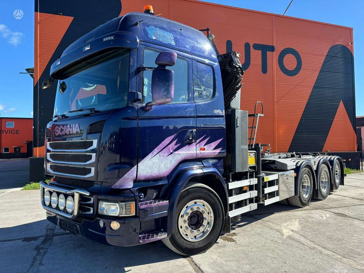 Scania R 450 8x4*4, с краном