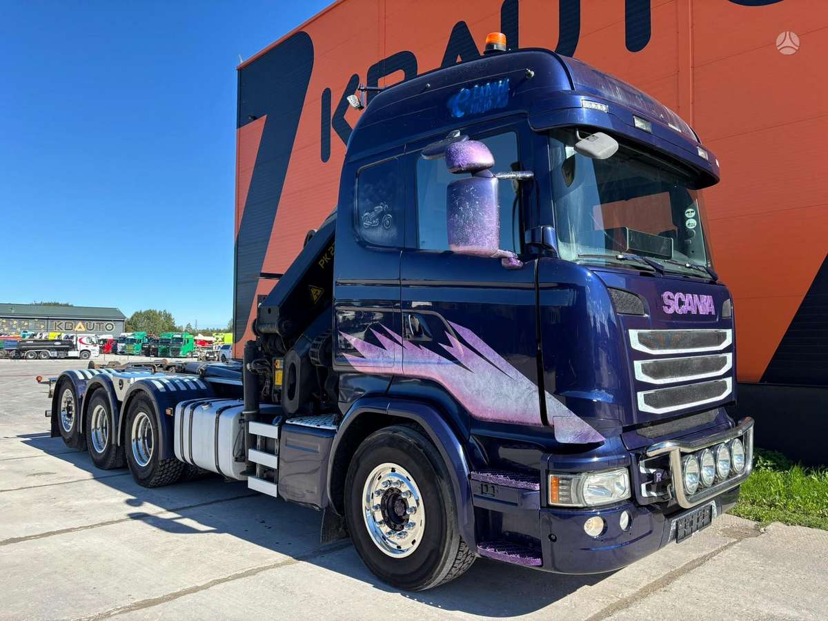 Scania R 450 8x4*4, с краном