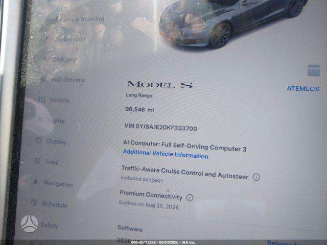 Tesla Model S, sedanas