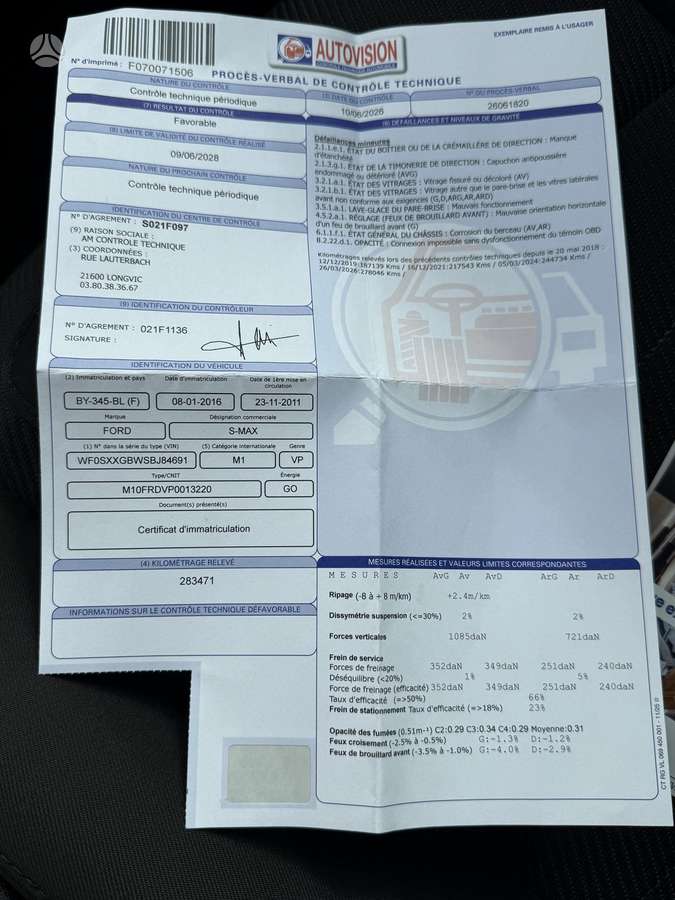 Ford S-MAX, 2.0 l., mpv / minivan