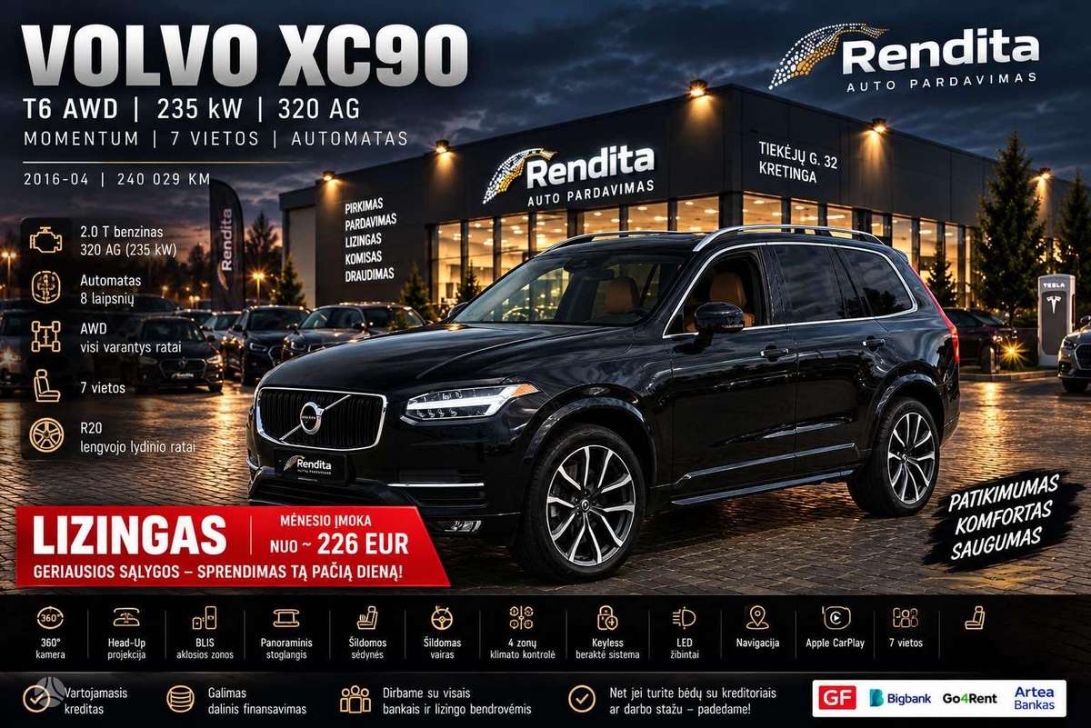 Volvo XC90, 2.0 l., off-road / crossover