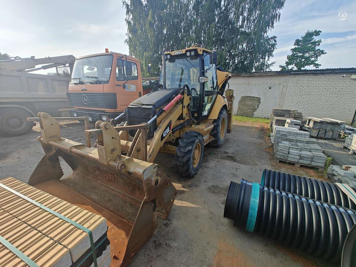 Caterpillar 428E, ekskavatoriniai krautuvai