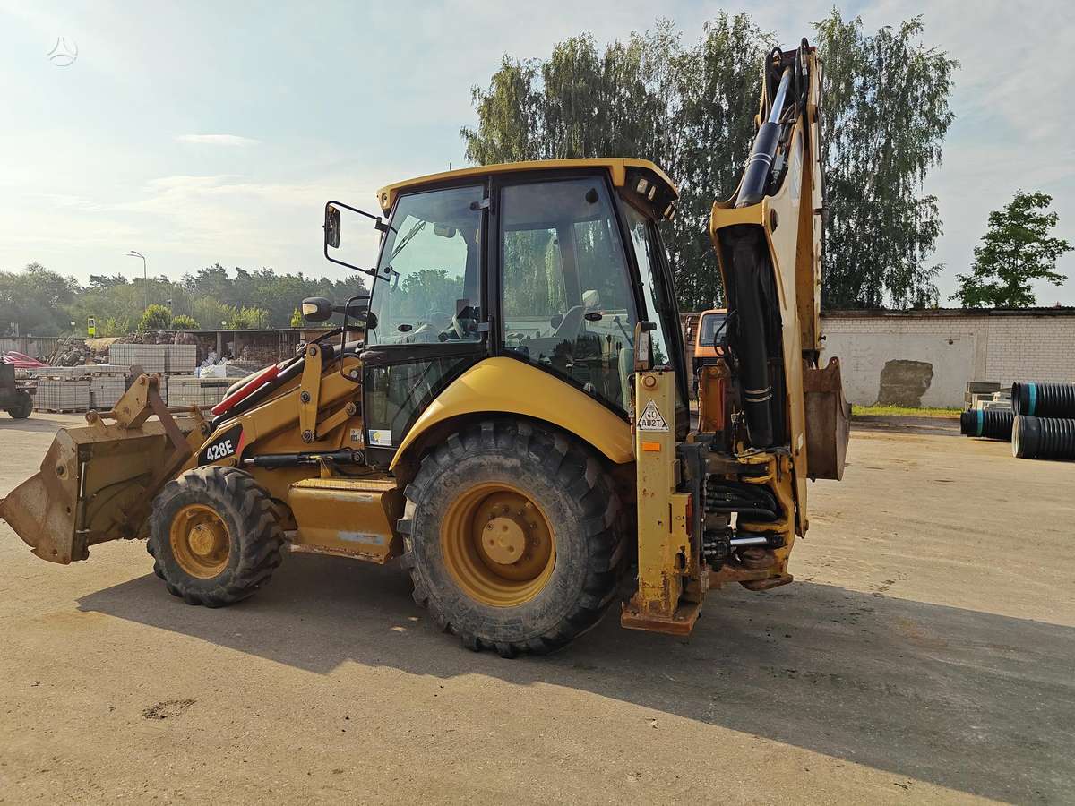 Caterpillar 428E, excavator loader