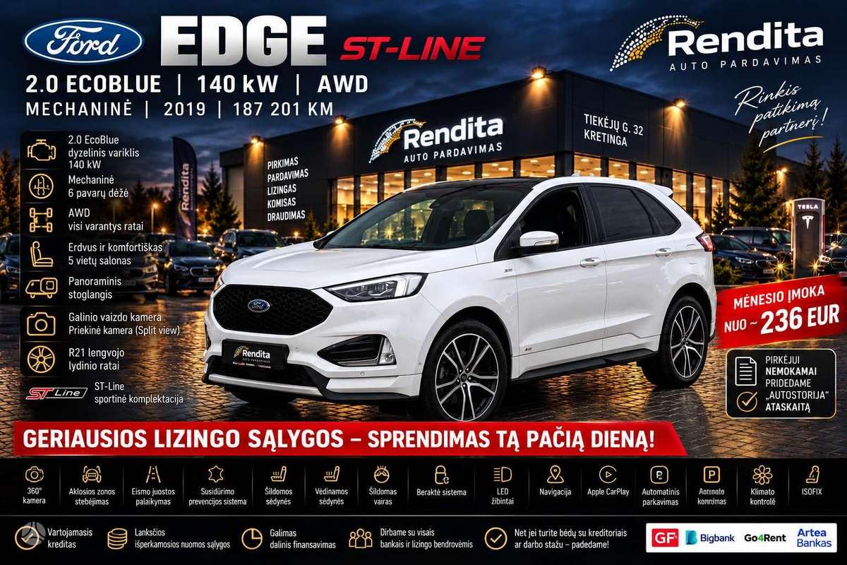 Ford Edge, 2.0 l., off-road / crossover
