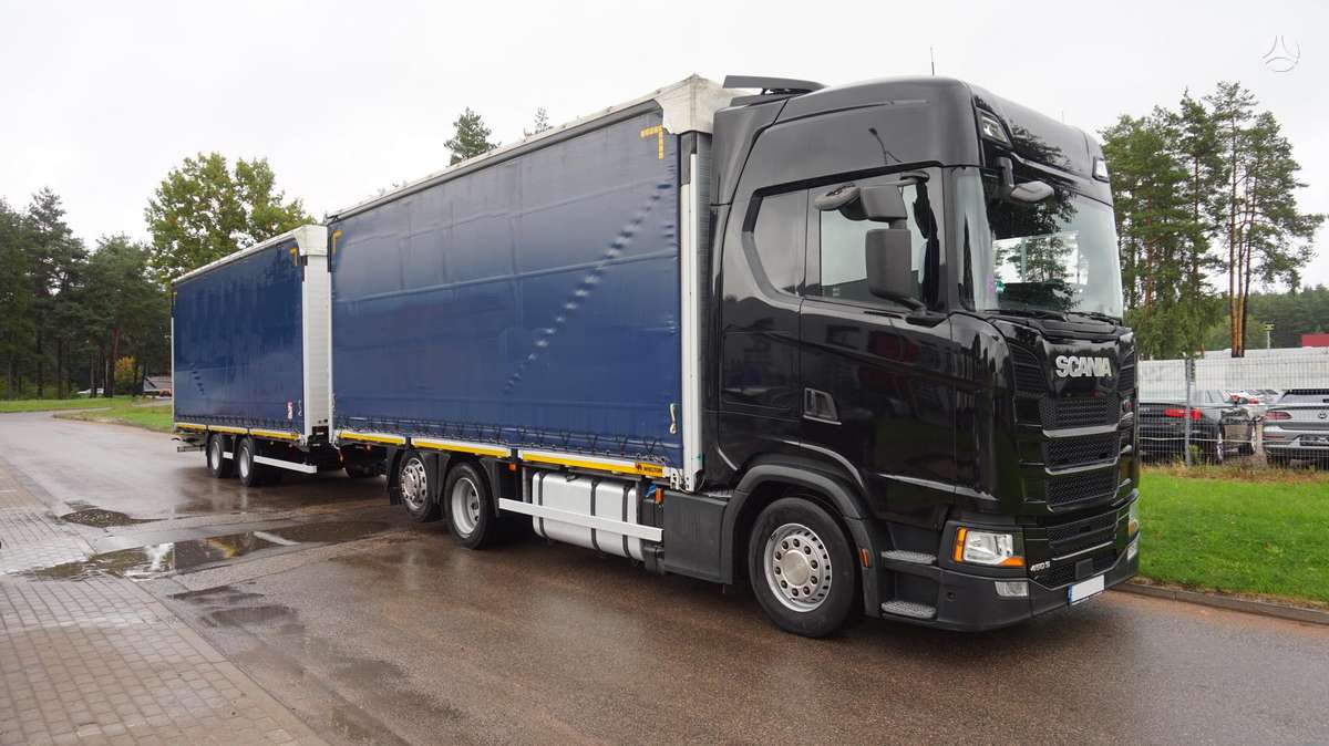 Scania S450 RETARDER, dropside with curtains