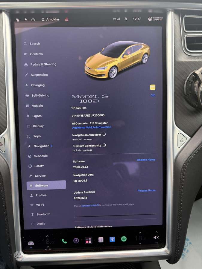 Tesla Model S, 100 кВт·ч, Хэтчбек