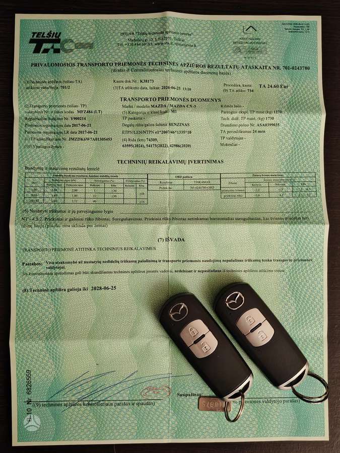 Mazda CX-3, 2.0 l., Внедорожник / Кроссовер
