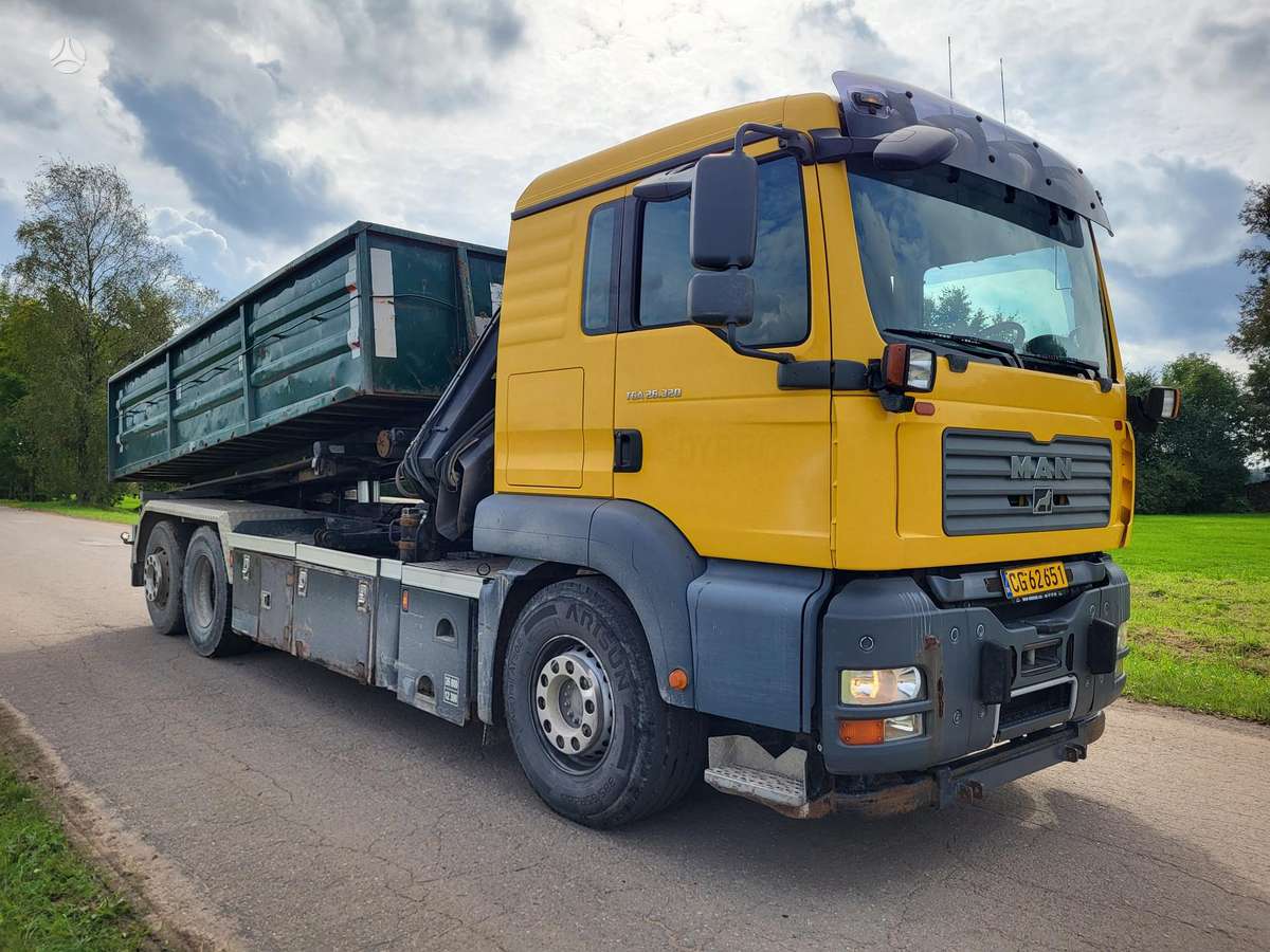 MAN TGA 26.320, dumpers with crane