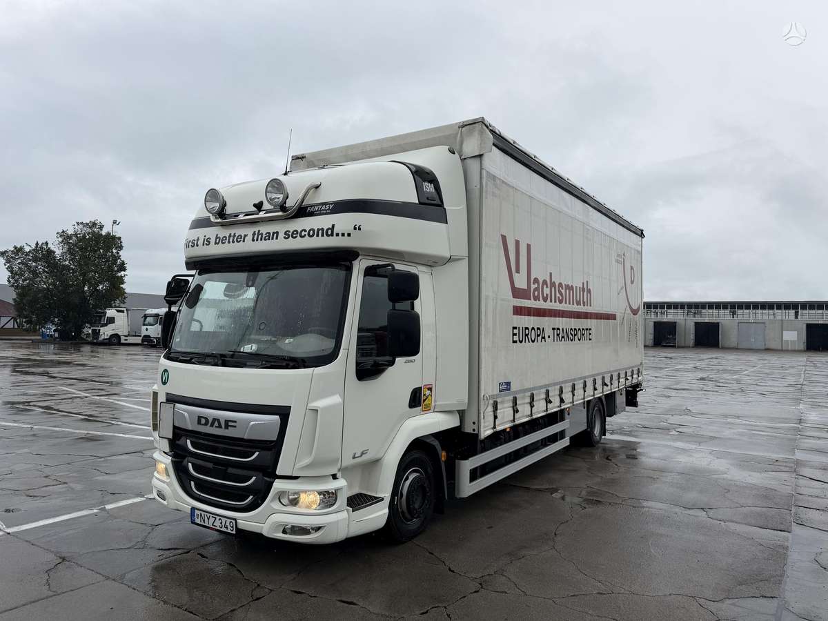 DAF LF, dropside trucks with tarpaulin