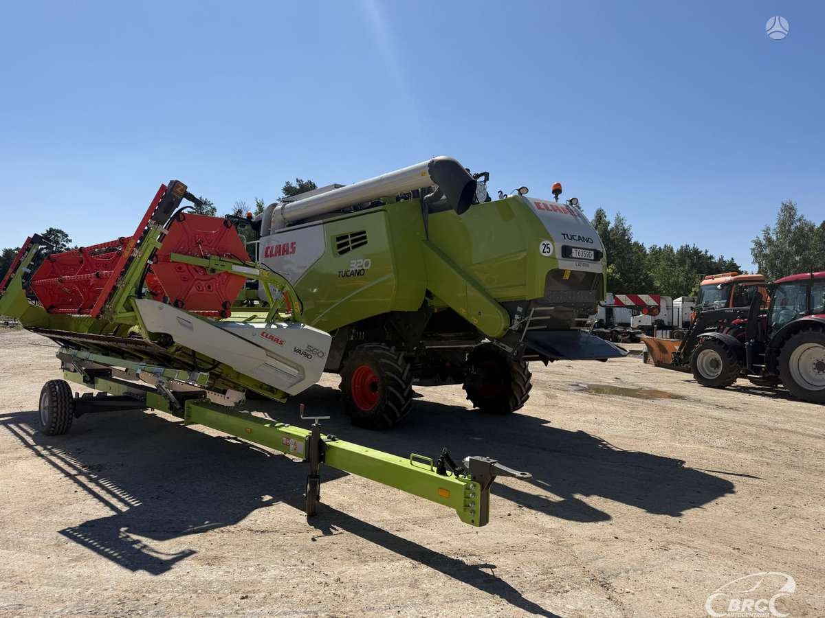 Claas Tucano 320, kombainai