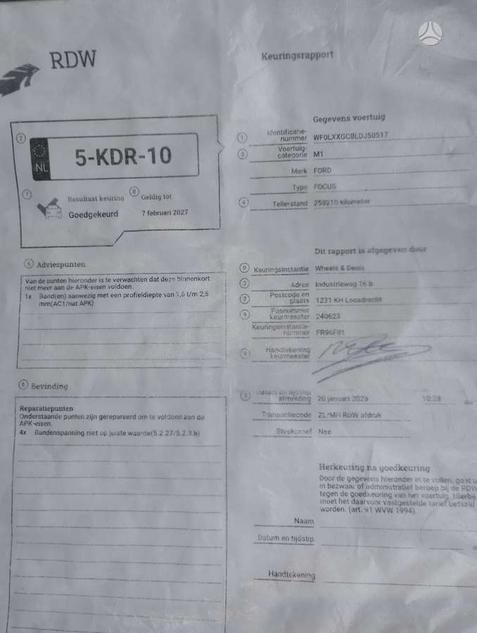 Ford Focus, 1.6 l., wagon