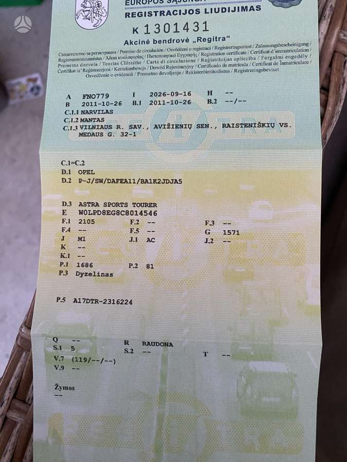 Opel Astra, 1.7 l., Универсал