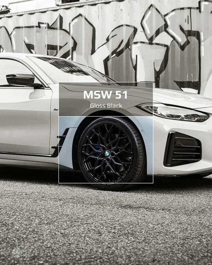 MSW 51 Gloss Black, light alloy, R21