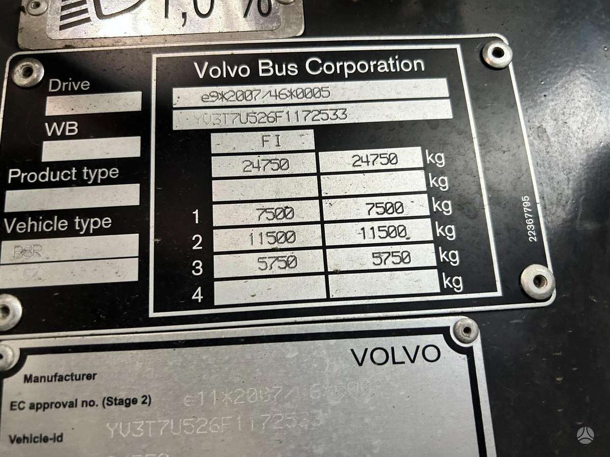 Volvo 8900, miesto
