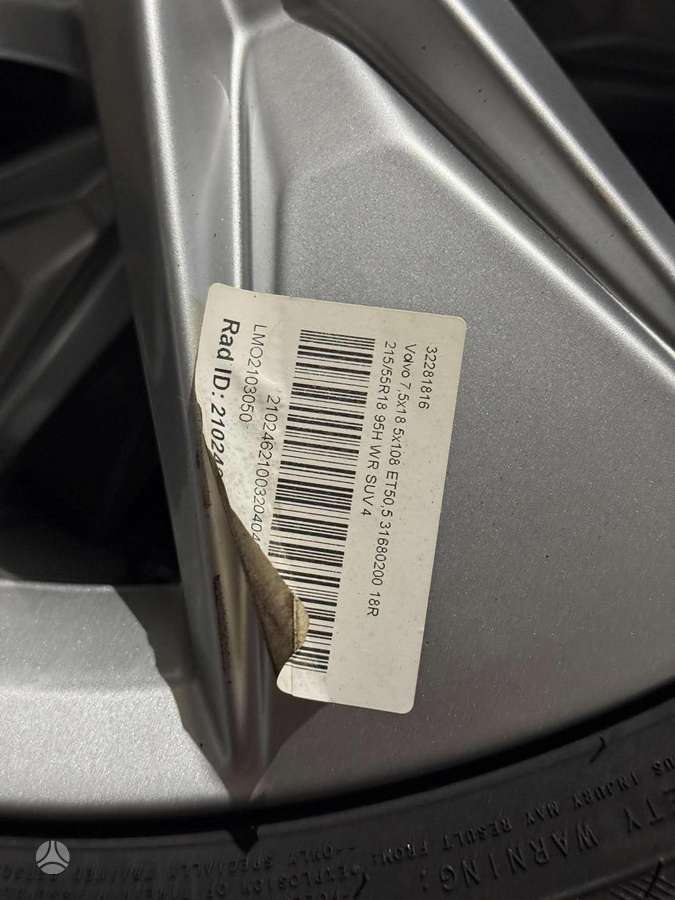 Volvo V60CC / XC60 NAUJAS KOMPL., light alloy, R18