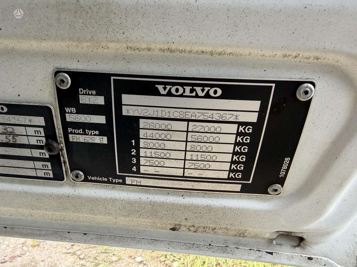 Volvo FM330 6x2 Open side, box trucks / box vans