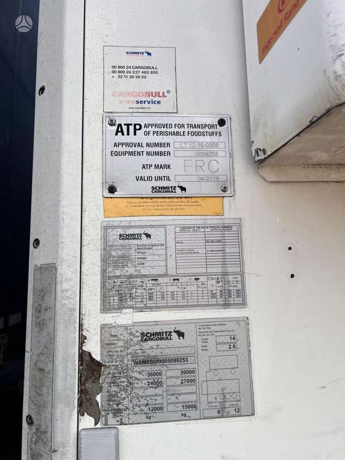 Schmitz SKO 27, рефрижераторы