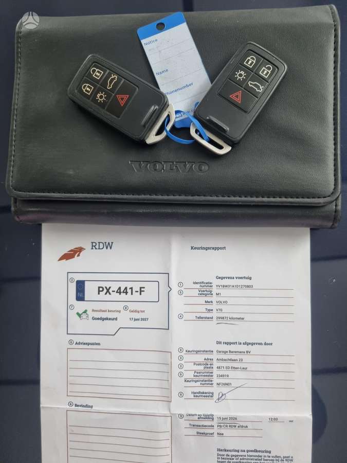 Volvo V70, 2.0 l., universalas