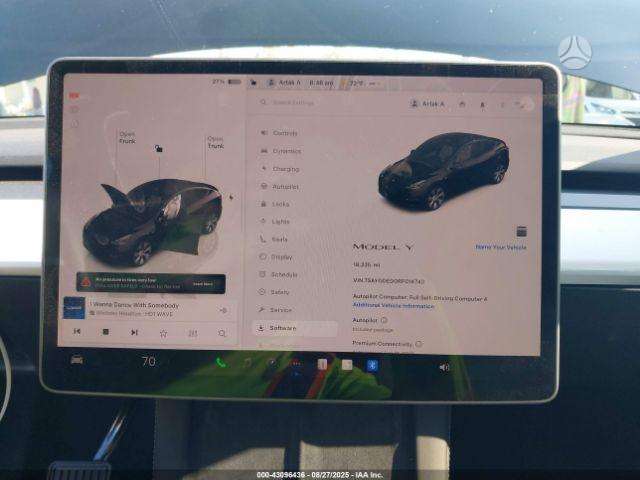 Tesla Model Y, sedanas