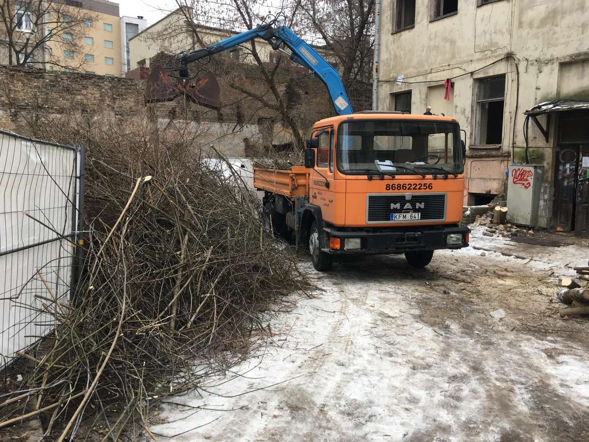 MAN 14-140, самосвалы с краном