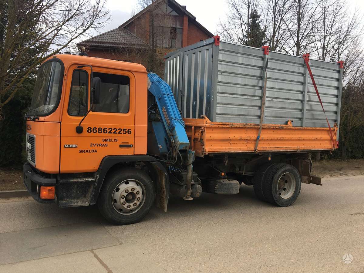 MAN 14-140, savivarčiai su kranu