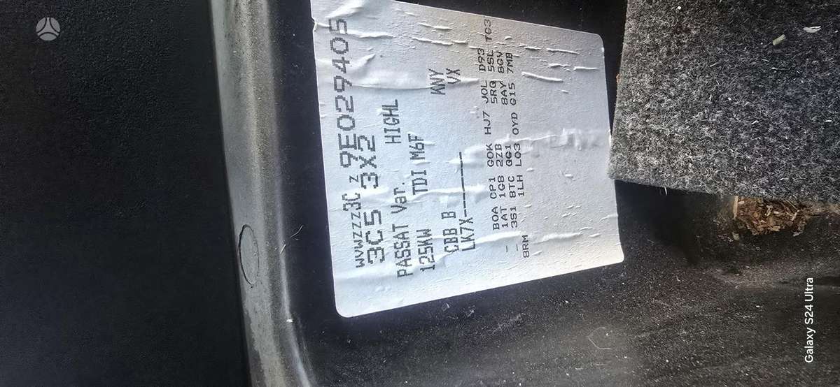 Volkswagen Passat Visa dalimis