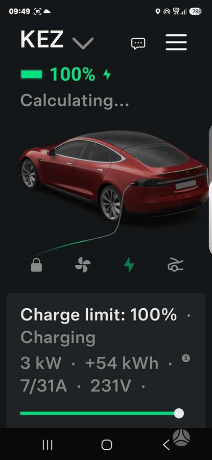 Tesla Model S, 85 kWh, saloon / sedan